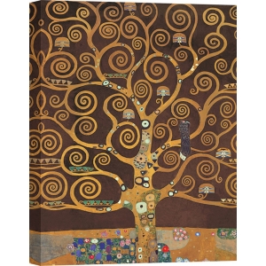 Cuadro en canvas. Gustav Klimt, El árbol de la Vida (Brown Variation)