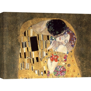 Tableau sur toile. Gustav Klimt, Le Baiser (détail)