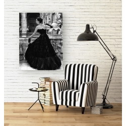 Wall art print and canvas. Genevieve Naylor, Black Evening Dress, Roma 1952 (detail)