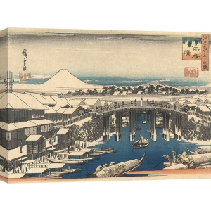 Wall art print and canvas. Ando Hiroshige, After Snow