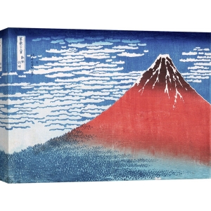 Tableau Japonais. Hokusai, Le Fuji Rouge (Fine Wind, Clear Morning)