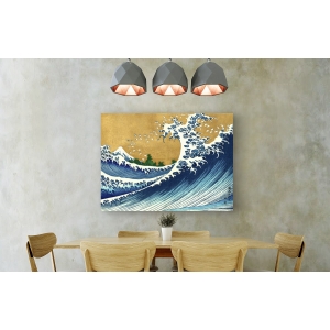 Tableau Japonais. Hokusai, La grande vague de Kanagawa (Fuji)