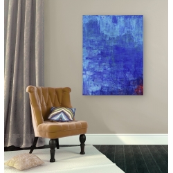 Cuadro abstracto azul en canvas. Italo Corrado, Cieli immensi