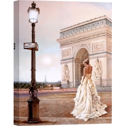 Wall art print and canvas. John Silver, Romance in Paris II