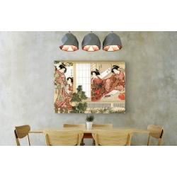 Cuadro japoneses en canvas. Katsukawa Shunsho, Bellezas japonesas