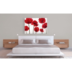 Wall art print and canvas. Luca Villa, Red Friends