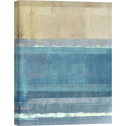 Cuadro abstracto azul en canvas. Ludwig Maun, Horizon 2