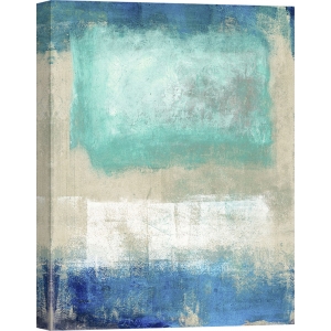 Quadro astratto blu, stampa su tela. Ludwig Maun, Magic Sea