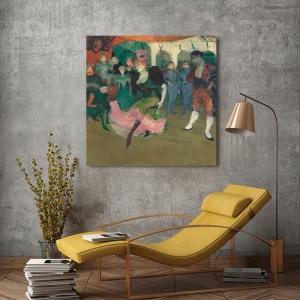 Kunstdruck, Poster Toulouse-Lautrec, Marcelle Lender tanzt Bolero