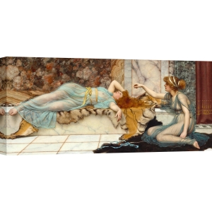 Tableau toile, affiche, poster Godward, Mischief and Repose