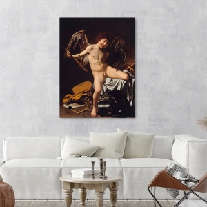 Poster, quadro e stampa su tela. Caravaggio Amor Vincit Onmia