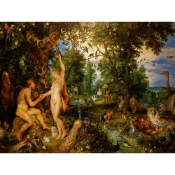 Poster, stampa su tela. Rubens, Il Giardino dell’Eden