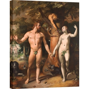 Kunstdruck, Leinwandbilder van Haarlem, Adam und Eve, Sündenfall