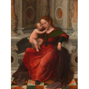 Wall art print, canvas and poster by Adriaen Isenbrant, Virgin and Child
