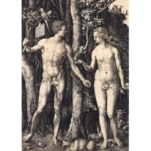 Tableau toile, affiche, poster Dürer, Adam et Eve