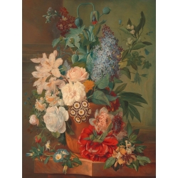 Wall art print, canvas, poster Brandt, Flowers in a Terra Cotta Vase