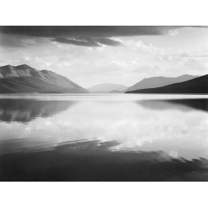 Kunstdruck, fotografie von Ansel Adams, Evening, McDonald Lake, Glacier National Park