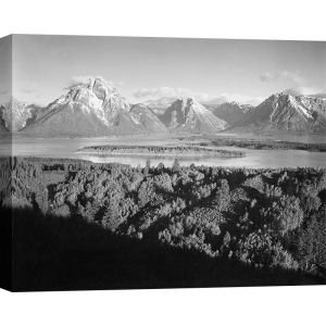 Stampa Ansel Adams. Mount Moran e lago Jackson, Grand Teton