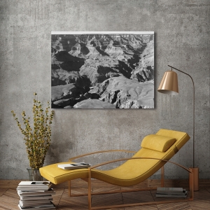 Tableau sur toile, affiche, Ansel Adams, Canyon and ravine