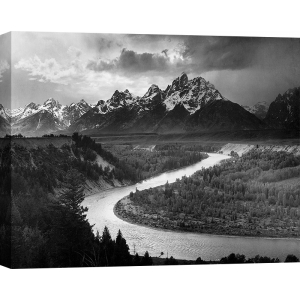 Cuadro y lienzo Ansel Adams, The Tetons and the Snake River