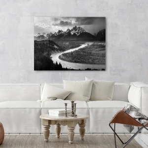 Art Print and canvas Ansel Adams, The Tetons and the Snake River