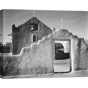 Art Print Ansel Adams, Church in Taos Pueblo, New Mexico, 1941