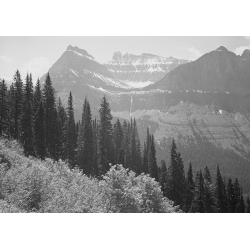 Stampa bianco e nero Ansel Adams. Glacier National Park