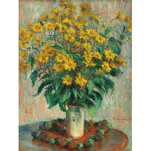 Kunstdruck, Leinwandbilder, Monet, Jerusalem artichoke flowers