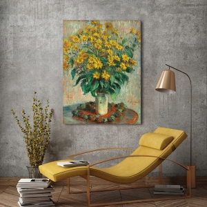 Tableau toile, affiche, poster Claude Monet, Fleurs d'artichauts