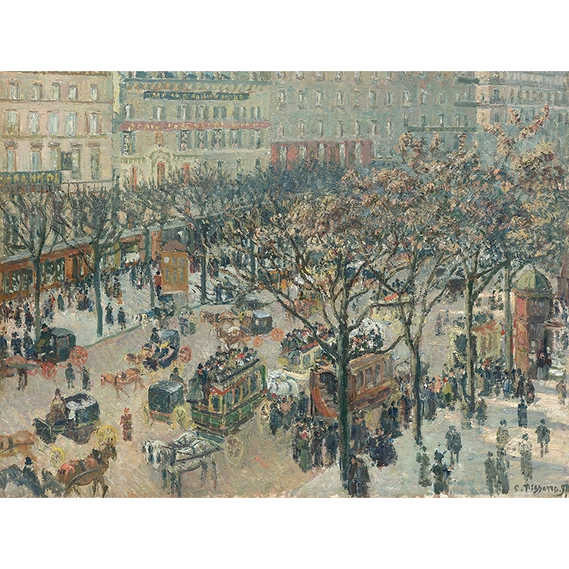 Kunstdruck, Leinwandbilder Pissarro, Boulevard des Italiens, Paris