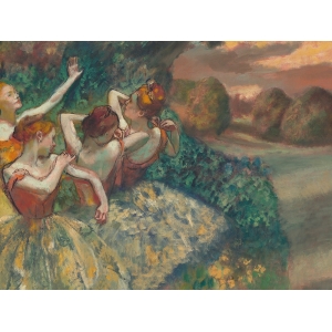 Quadro, poster, stampa su tela. Edgar Degas, Quattro Ballerine