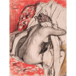 Cuadro, poster y lienzo, Edgar Degas, Después del baño: mujer sentada