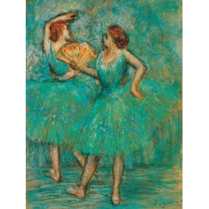 Cuadro, poster y lienzo, Edgar Degas, Dos bailarinas, 1905