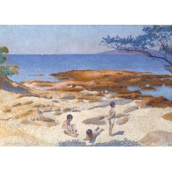 Cuadro, poster y lienzo, Henri Edmond Cross, Playa de Cabasson