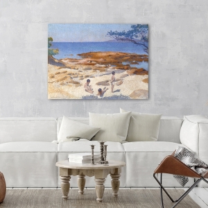 Cuadro, poster y lienzo, Henri Edmond Cross, Playa de Cabasson