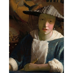 Cuadro, poster y lienzo, Jan Vermeer, Niña con flauta
