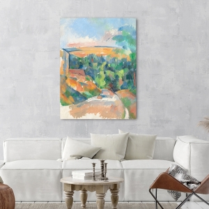 Wall art print, canvas, poster Paul Cezanne, The bend in the road