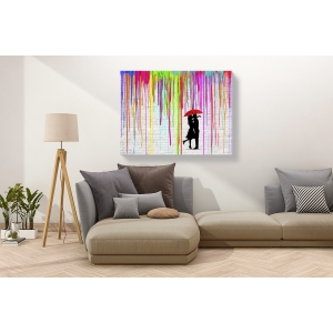Wall art print and canvas. Masterfunk Collective, Romance in the Rain