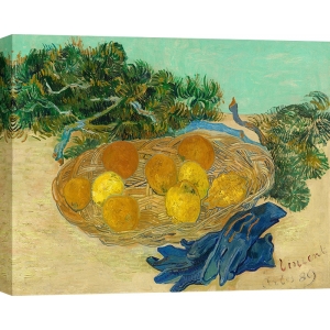Cuadro, poster y lienzo, Vincent van Gogh, Bodegón con naranjas, limones y guantes azules