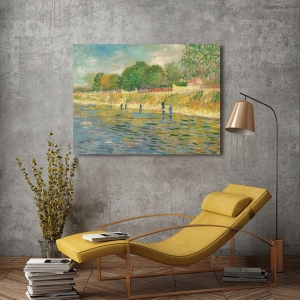 Tableau toile, affiche, poster Vincent van Gogh, Bords de la Seine
