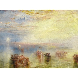 Tableau toile, affiche William Turner, Approche à Venise