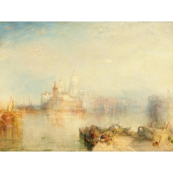 Tableau toile Turner, La Douane et l'église de Santa Maria, Venise