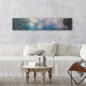 Art print, canvas by Claude Monet, The Water Lilies: The Clouds