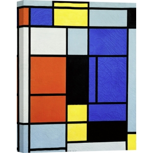 Cuadro abstracto en canvas. Piet Mondrian, Tableau No. 1