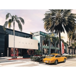 Leinwandbilder und poster Prada- und Gucci-Läden in Beverly Hills