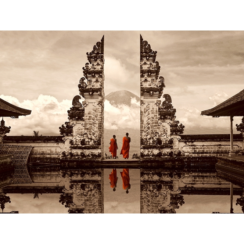 Cuadro en lienzo y poster, Julian Lauren, Las puertas del cielo, Bali
