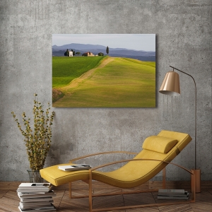 Tableau sur toile, affiche, Val d'Orcia, Sienne, Toscane