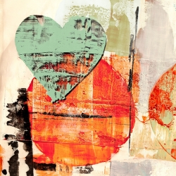 Cuadro en lienzo y poster. Winkel, Pop Love 1 (Corazón+Sol)