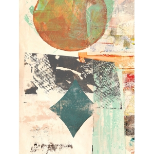 Abstract wall art print, canvas. Winkel, Pop Love 3 (detail, Moon)