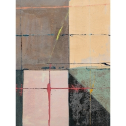 Tableau abstrait sur toile, affiche, Anne Munson, Collective Spirit II